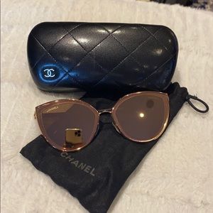 Chanel Rose Gold Sunglasses